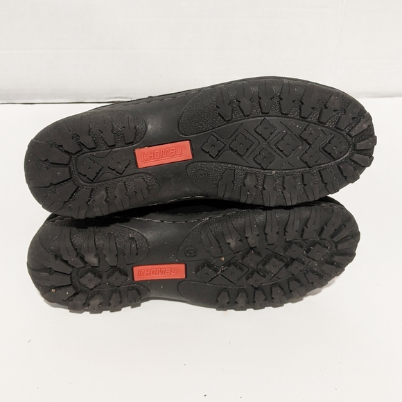 Khombu lisa Black leather ankle boots size 6 - Picture 4 of 5